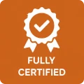 Fully certified quality icon