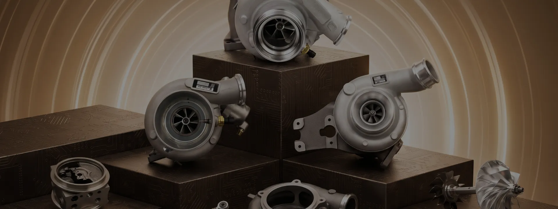 Close-up of UPAPSI turbocharger impeller