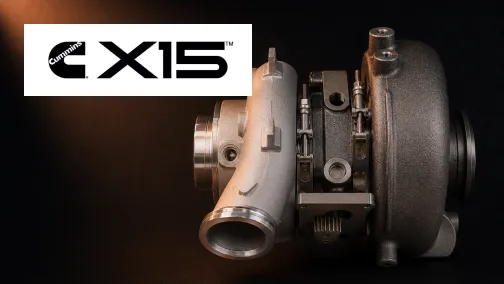 Brand new Cummins X15 HE400VG turbocharger for EPA17 and EPA21 Class 8 engines supplied by UPAPSI