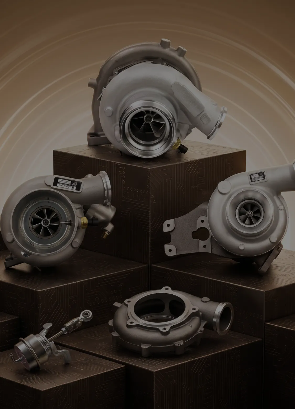Close-up of UPAPSI turbocharger impeller