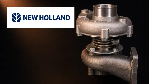 Brand new Ford New Holland turbocharger for agricultural tractor and skid steer engines supplied by UPAPSI
