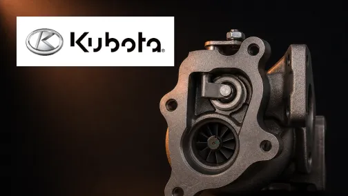 Brand new Kubota turbocharger for Bobcat skid steer and compact excavator engines supplied by UPAPSI