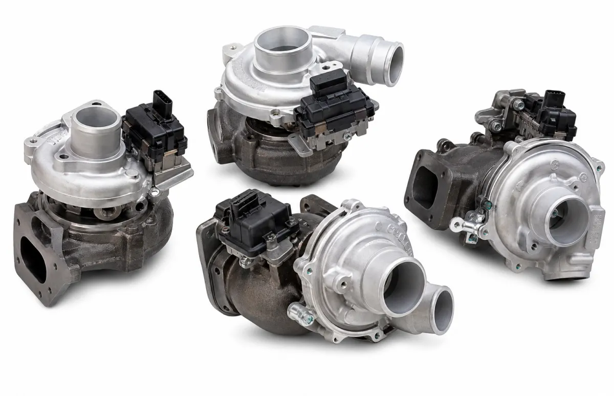 Heavy-duty Holset VGT replacement turbochargers for Cummins and Detroit diesel engines from US warehouse inventory