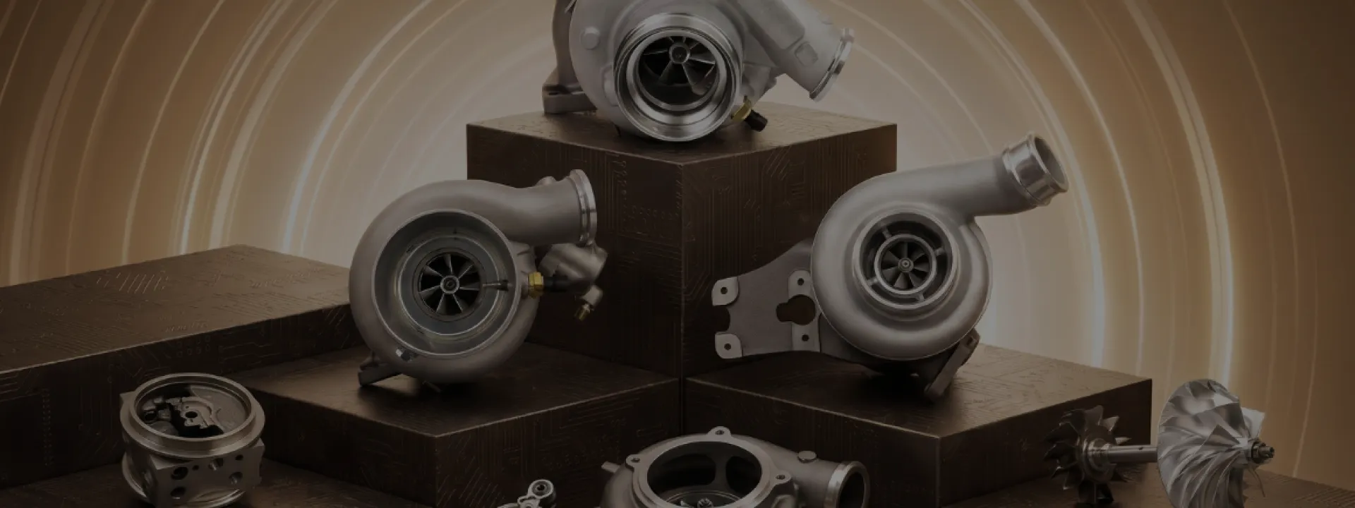 Close-up of UPAPSI turbocharger impeller