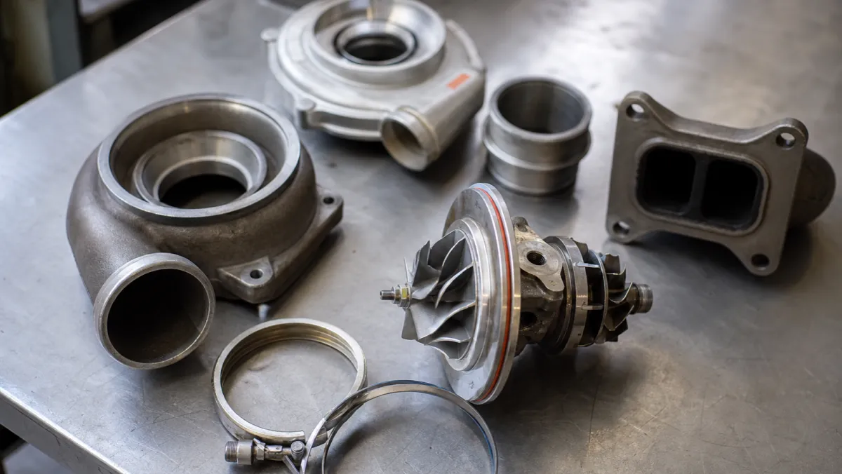 Decision flowchart for choosing between turbocharger rebuild and replacement based on core condition