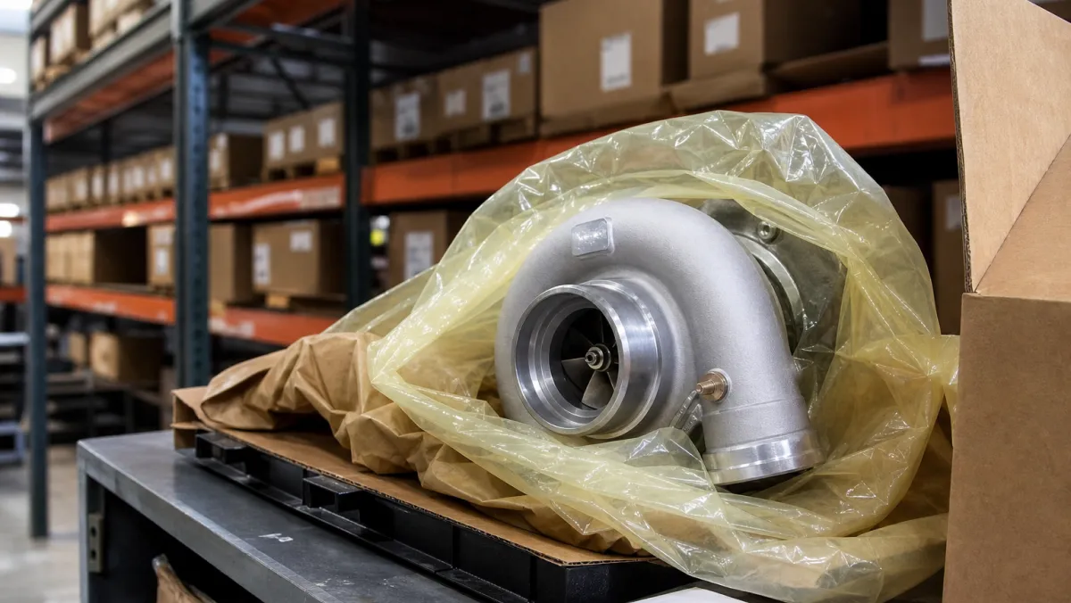 Brand-new replacement turbocharger for a Cat C15 stocked in a US warehouse ready for fast shipment